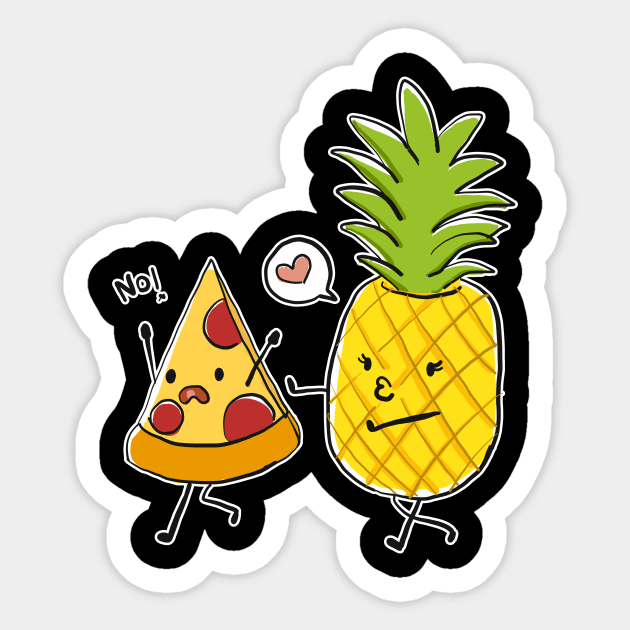 Hawaiian Pizza Pineapple Sticker by AmazingDesigns